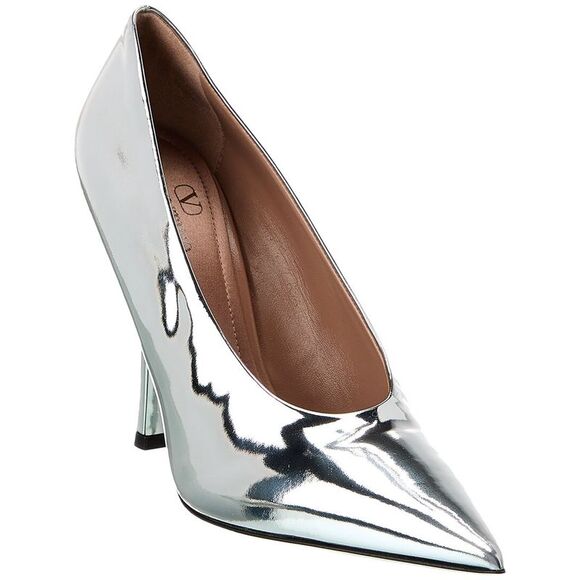 Valentino Nite-Out 110 Leather Pump, Silver - Picture 1 of 5